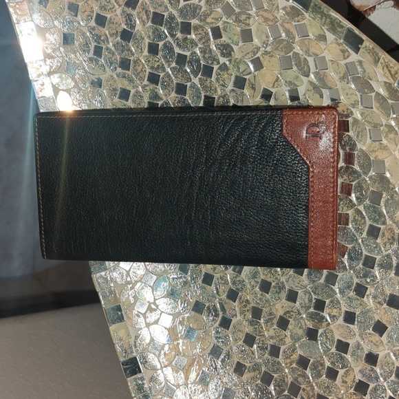 Christian Dior Black and Brown long wallet unisex - Picture 1 of 12